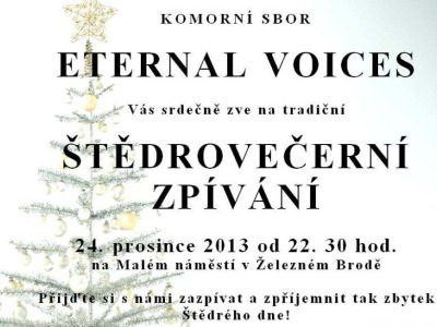 Sbor Eternal Voices zazpívá na sklonku Štědrého dne