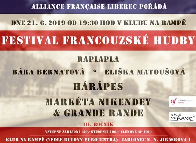 Festival francouzské hudby zavítá i na jabloneckou Rampu