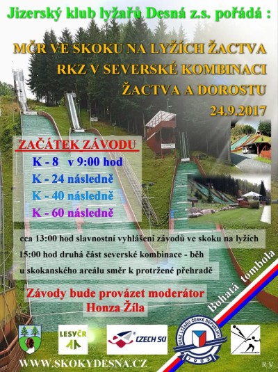 V Desné pořádají závody mládeže ve skoku i severské kombinaci