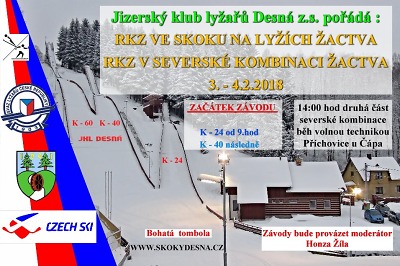 V Desné pořádají RKZ žactva ve skocích a severské kombinaci