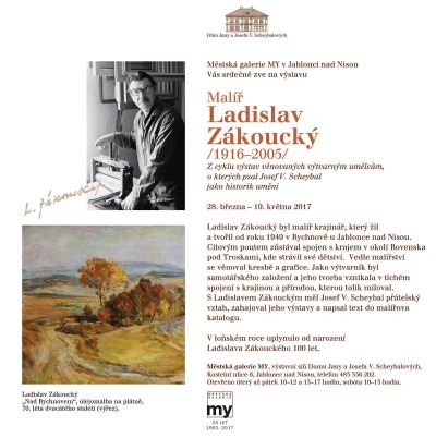 V jablonecké městské galerii vystavují obrazy Ladislava Zákouckého