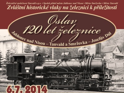 Železnice na Jablonecku slaví 120 let. Vyjedou zvláštní historické vlaky