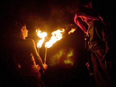 Jablonecká přehrada v plamenech aneb Přehrada Art Fest 2015
