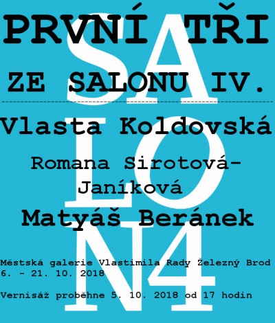 Výstava První 3 ze Salonu 4 v železnobrodské galerii
