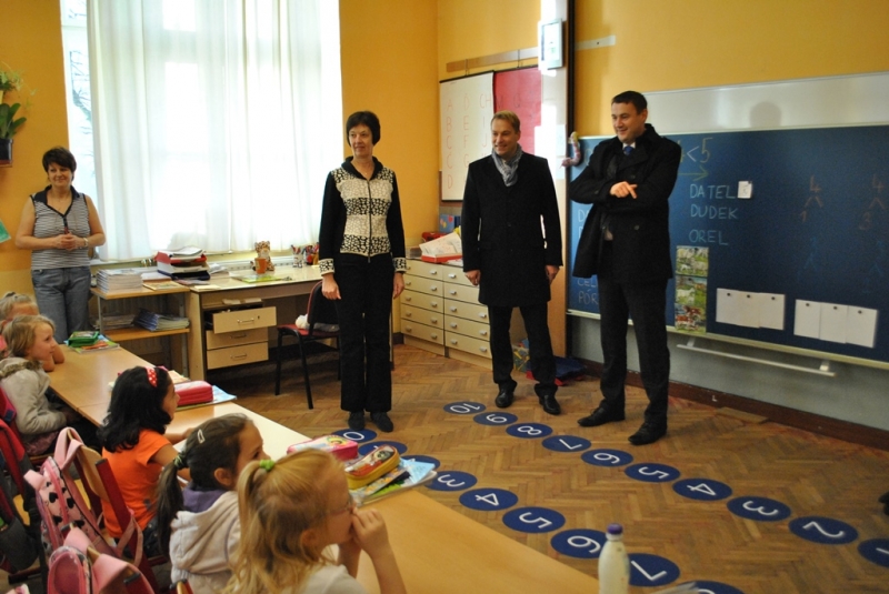 Hejtmanský den - ve školní třídě<br>Autor: Archív KÚ Libereckého kraje