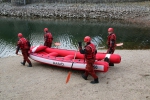 Výcvik hasičů na liberecké přehradě Harcov