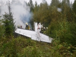Pád letadla v blízkosti podniku Diamo ve Stráži pod Ralskem