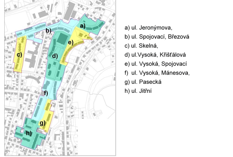 Schéma etap<br />Autor: Archiv magistrátu města Jablonec nad Nisou