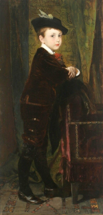 Dětský portrét Hanse Liebiega (syna Heinricha Liebiega)