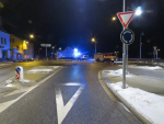 Dopravní nehoda v Tanvaldě v ulici Krkonošská