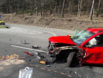 Dopravní nehoda na sjezdu silnice I/65