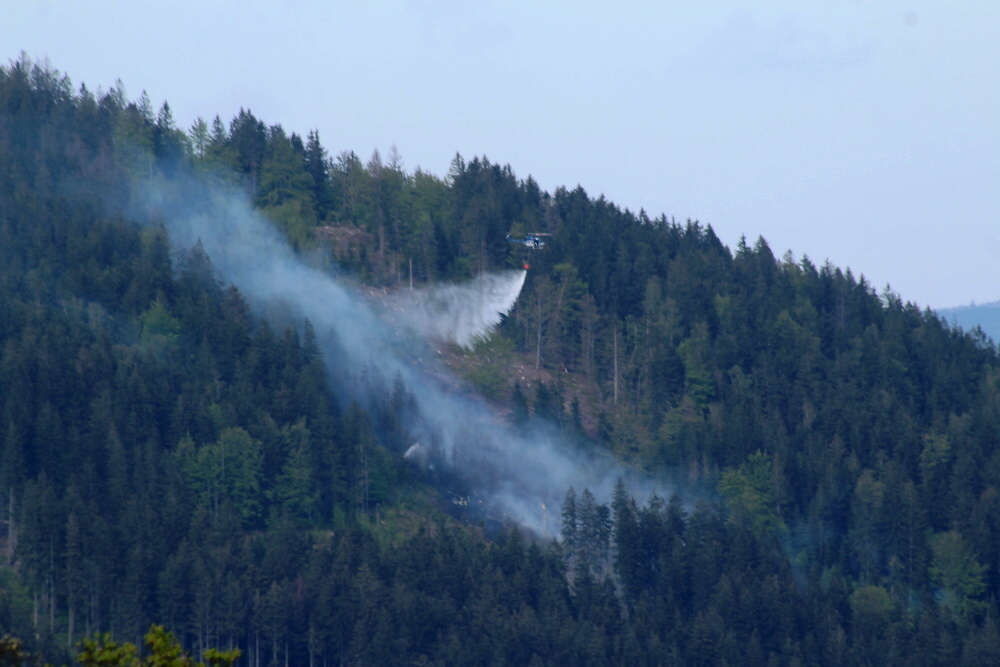 Požár lesa na Tanvaldském Špičáku<br />Autor: Jiří Macek