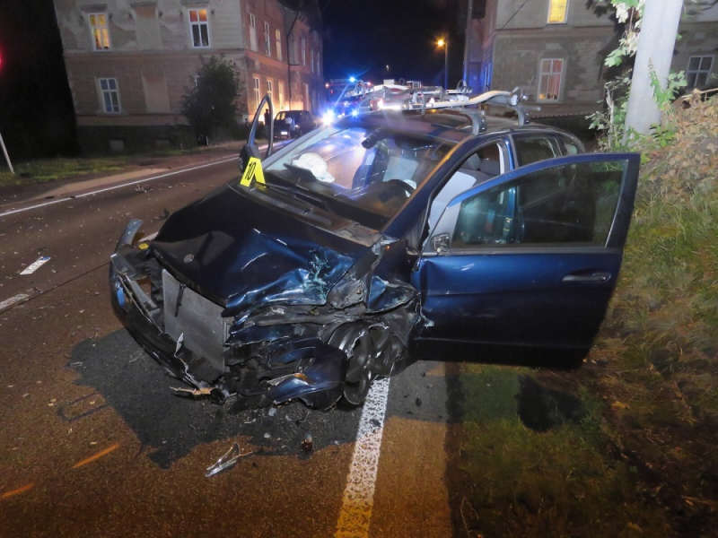 Nabouraná auta ve Smržovce<br />Autor: Policie ČR