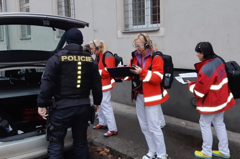Cvičení evakuace dispečinku Zdravotnické záchranné služby Libereckého kraje