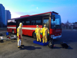 Posádka evakuačního autobusu z Jablonce nad Nisou