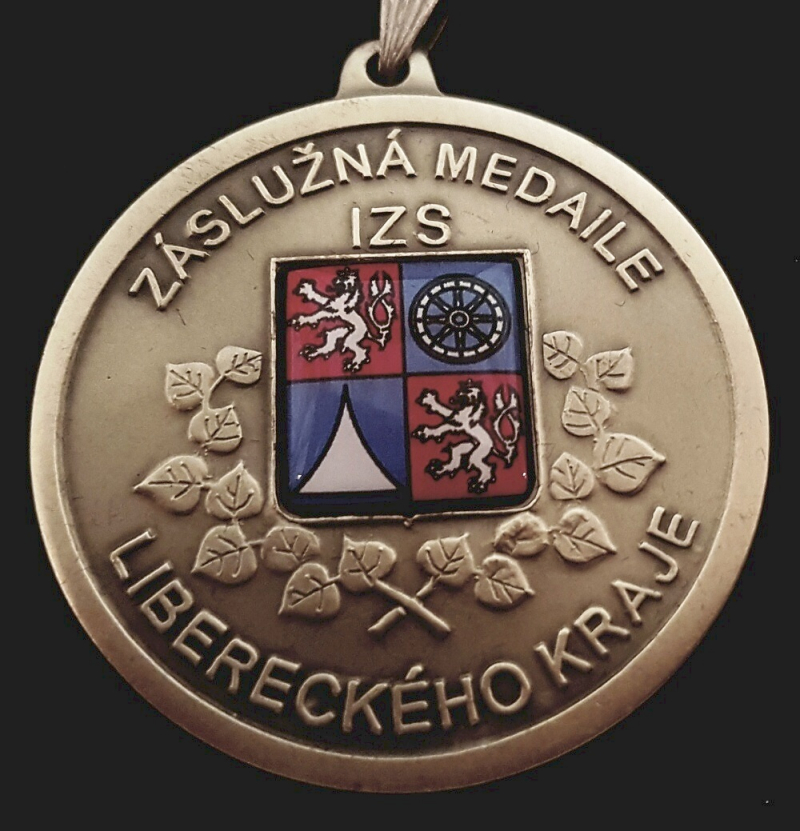 Záslužná medaile IZS Libereckého kraje II. stupně<br />Autor: Archiv KÚ Libereckého kraje