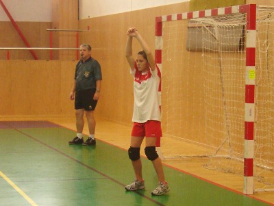 Brankářka TJ Turnov Nikola Sojková