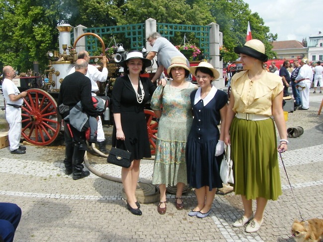 Semilská parnička ve Vysokém Mýtě. Archív SDH Semily I