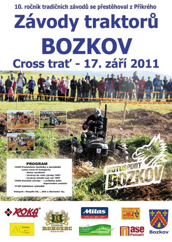 Oficiální plakát traktory Bozkov