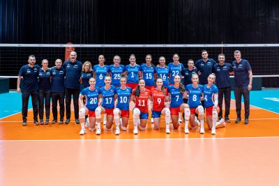 Volejbalové reprezentantky trénují v městské hale