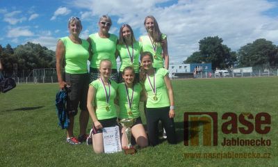 Starší žákyně ZŠ Pasířská Jablonec vyhrály MČR v atletickém čtyřboji