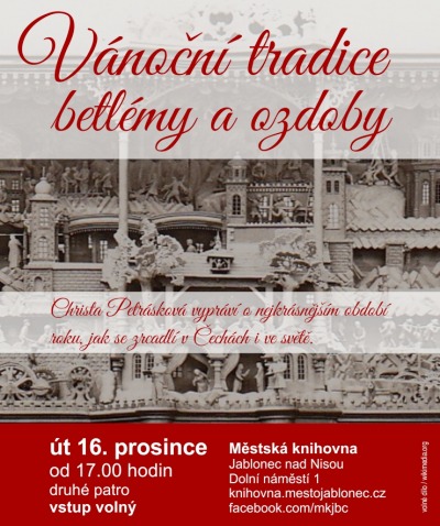 Vánoční tradice osvětlí Christa Petrásková