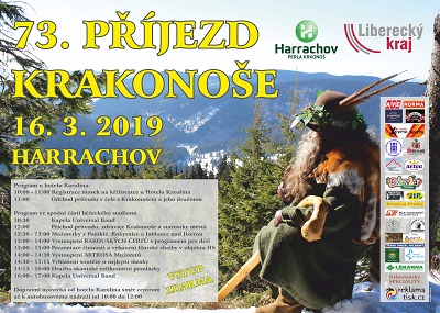 Autor foto:Archiv města Harrachov Do Harrachova přijede vítat jaro Krakonoš, už po třiasedmdesáté!