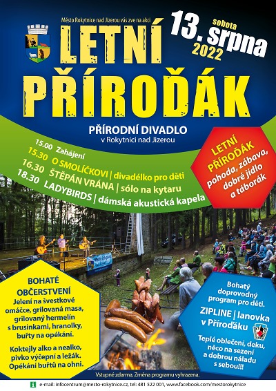 Letní Příroďák je zábavné prázdninové odpoledne v Rokytnici