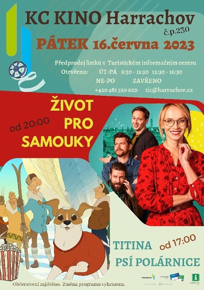 Harrachovské kino uvede animák i českou komedii