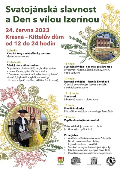 Svatojánská slavnost na Krásné přináší přednášku i pohádku