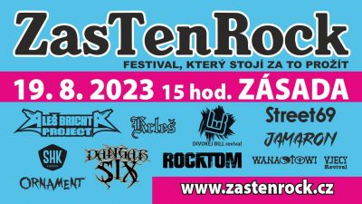 Festival ZasTenRock nabízí opět skvělé kapely