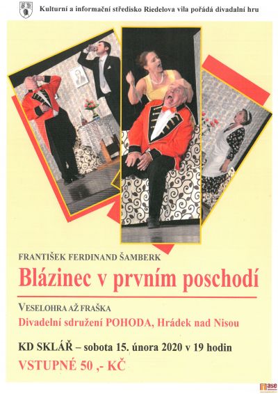 V Desné proběhne divadelní představení Blázinec v prvním poschodí