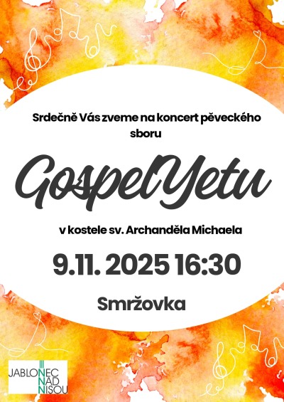 Smržovský kostel rozezní Gospel Yetu