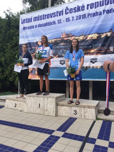 Plavkyně Tereza Grusová mistryní České republiky