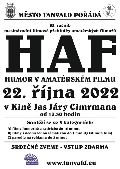 V tanvaldském kině proběhne 53. ročník přehlídky HAF