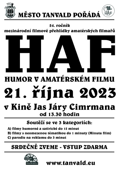 V tanvaldském kině pořádají už 54. ročník přehlídky HAF