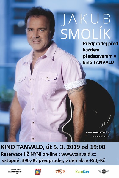 Jakub Smolík přijede zazpívat do Tanvaldu