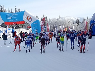 Autor foto:Archiv ČKS SKI Jilemnice Ještě před Jizerskou se jela Jilemnická padesátka