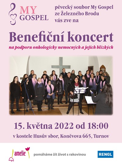 Koncert na podporu onkologicky nemocných se koná v Turnově