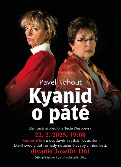 V josefodolském divadle se bude podávat Kyanid o páté 