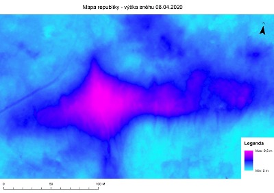 Letošní maximum na Mapě republiky bylo 9,5 metru