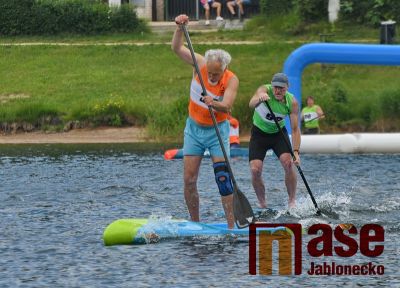 Pohárový závod v paddleboardingu se jel počtvrté na Jabloneckém moři