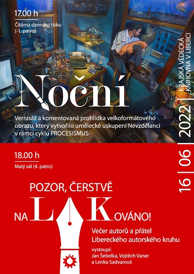 Noční LAK bude odhalen v krajské knihovně