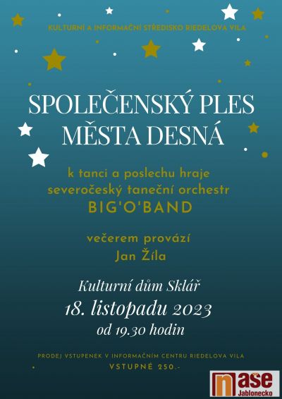 Připravuje se společenský ples města Desná Připravuje se společenský ples města Desná