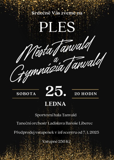 Autor foto:Archiv města Tanvald Ples města Tanvaldu a gymnázia se koná 25. ledna