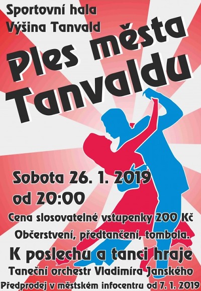Tanvaldský ples připravují na 26. ledna