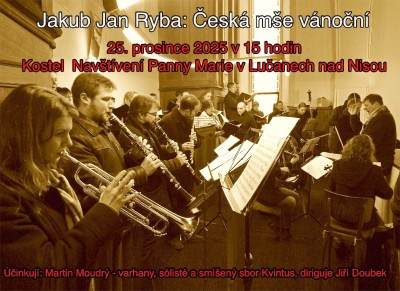 Rybova vánoční mše zazní v lučanském kostele Navštívení Panny Marie