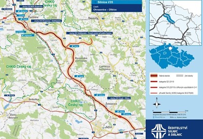 Příprava stavby silnice I/35 mezi Turnovem a Úlibicemi jde podle plánu