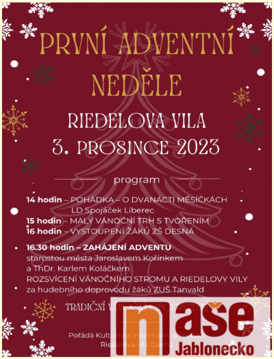 V Desné přivítají advent v neděli 