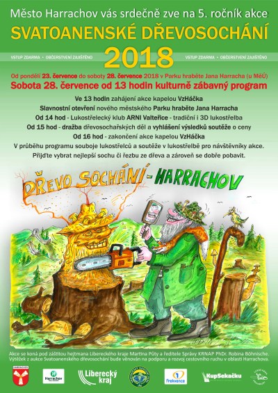 V Harrachově chystají 5. ročník akce Svatoanenské dřevosochání